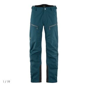 Fjallraven Black Cargo Pants with Reinforced Knees